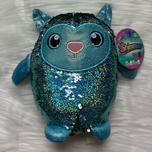 Shimmeez 8" Lainey Lamb Reversible Sequin Plush
